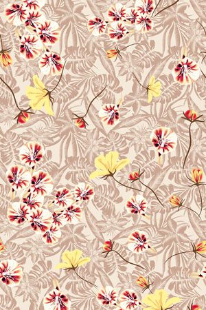 花朵印花华亿平台图片