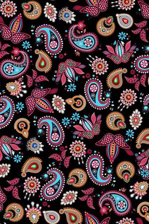 民族花纹花卉珠宝宝石饰图案印花华亿平台图片