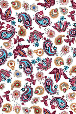 民族花纹花卉珠宝宝石饰图案印花华亿平台图片