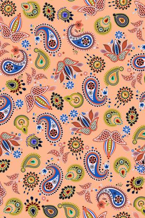 民族花纹花卉珠宝宝石饰图案印花华亿平台图片