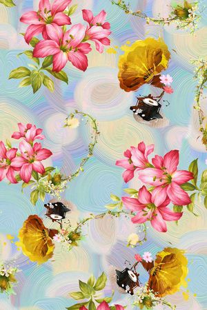 肌理底纹印花华亿平台图片