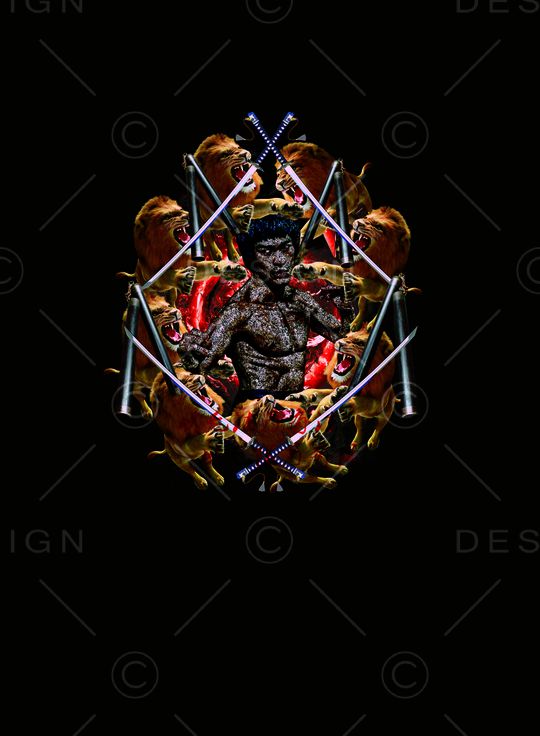 欧美潮牌男装T恤印花华亿平台图片