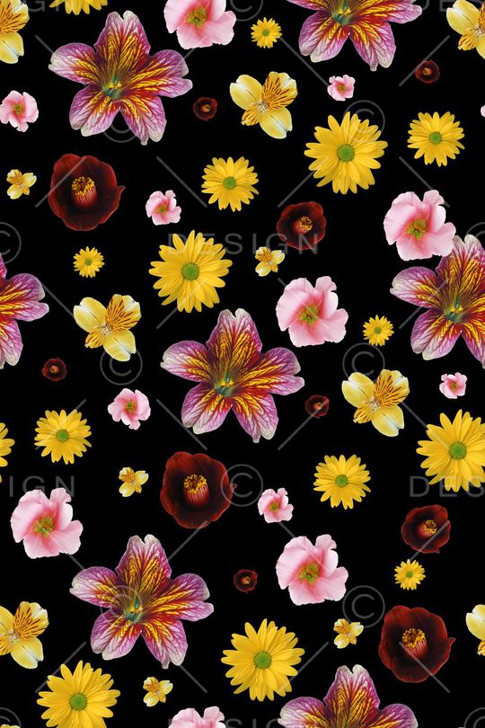 花卉印花华亿平台图片