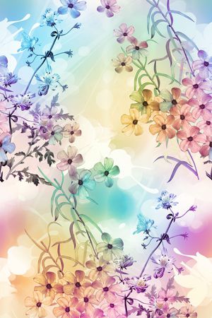 花卉印花华亿平台图片