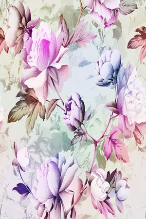 乱花印花华亿平台图片