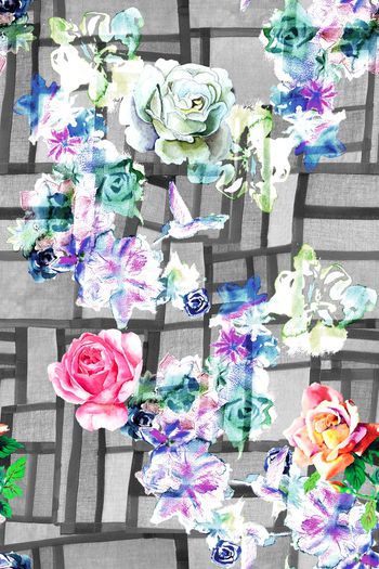 格子条纹织布底纹印花华亿平台图片