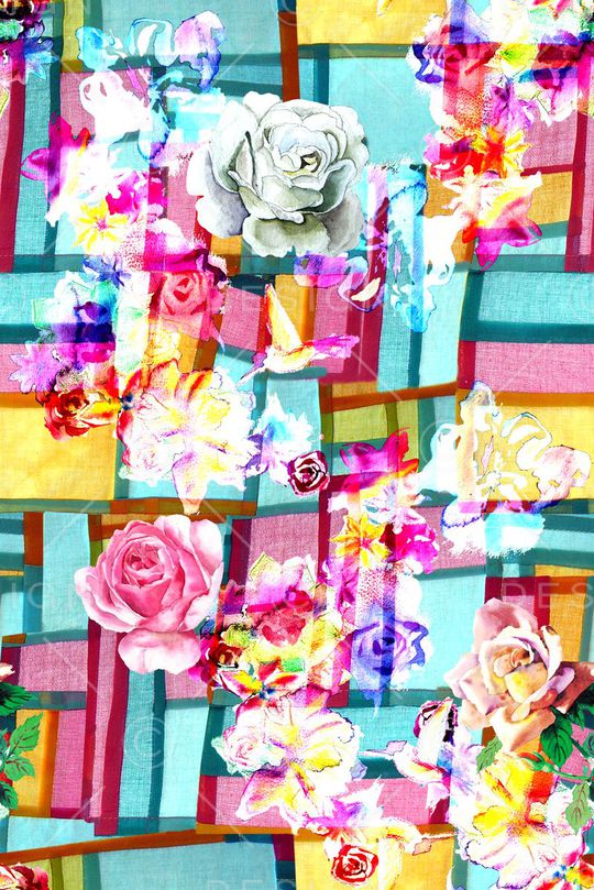 格子条纹织布底纹印花华亿平台图片