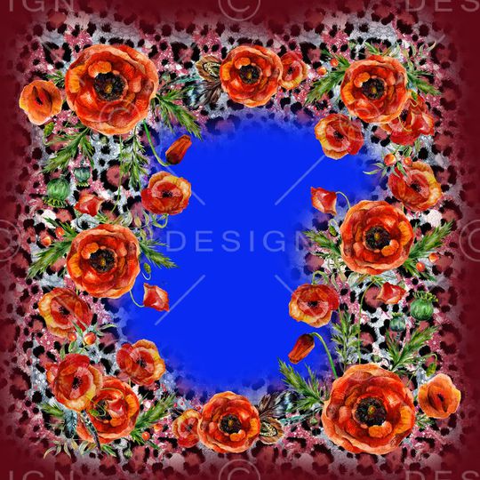 丝巾方巾印花华亿平台图片