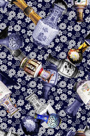 中国风印花华亿平台图片