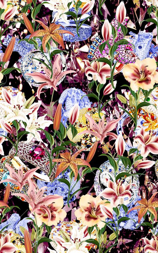 花朵印花华亿平台图片