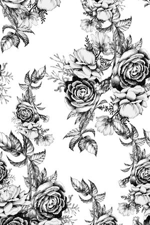 黑白印花华亿平台图片