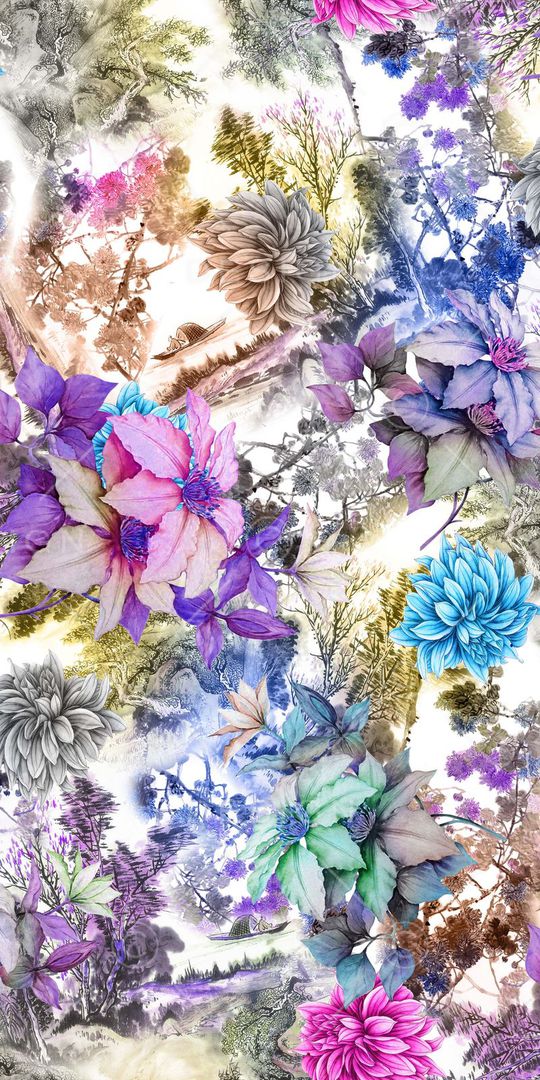 中国风印花华亿平台图片