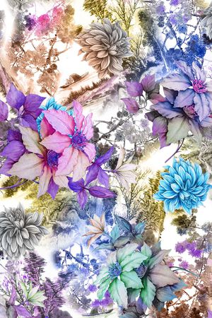 中国风印花华亿平台图片