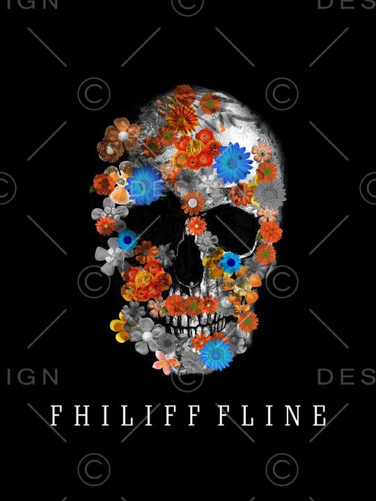 骷髅头印花华亿平台图片