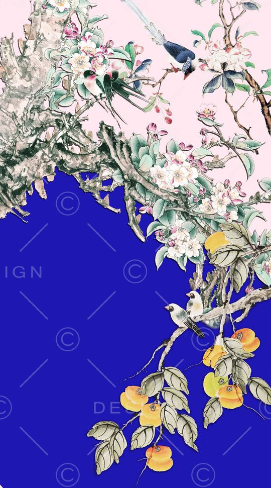 中国风印花华亿平台图片