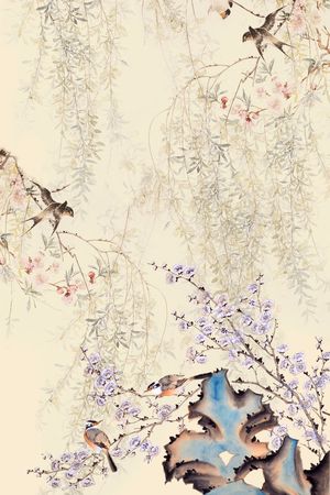 中国风印花华亿平台图片