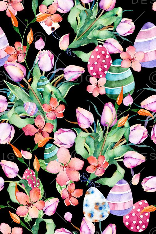 手绘水彩印花华亿平台图片