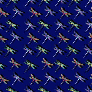 705116-民族花纹阴影蜻蜓