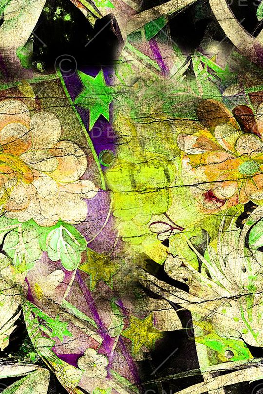 旗袍花印花华亿平台图片