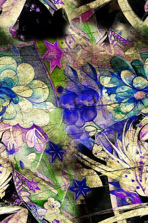 旗袍花印花华亿平台图片