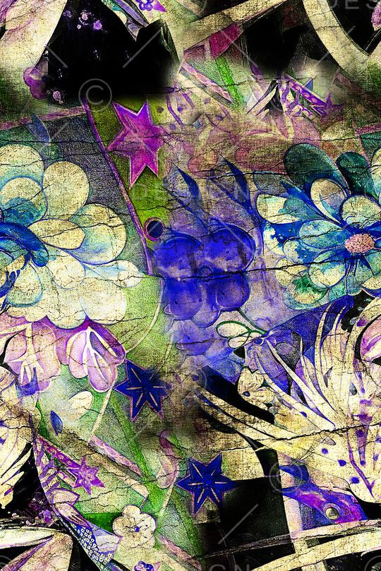 旗袍花印花华亿平台图片