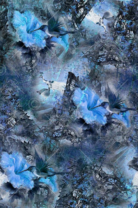 山涧草丛印花华亿平台图片