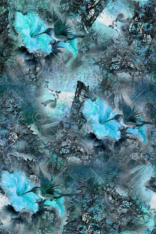 山涧草丛印花华亿平台图片