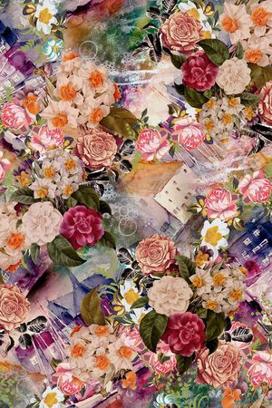 牡丹印花华亿平台图片