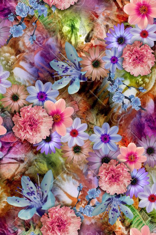 牡丹印花华亿平台图片