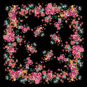 丝巾方巾印花华亿平台图片