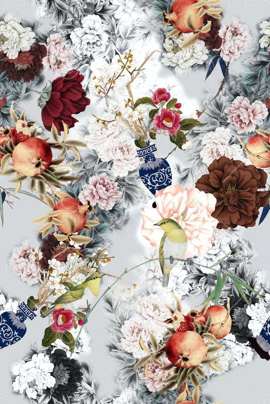 中国风印花华亿平台图片