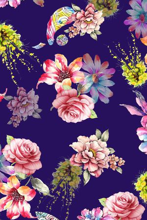 水彩印花华亿平台图片