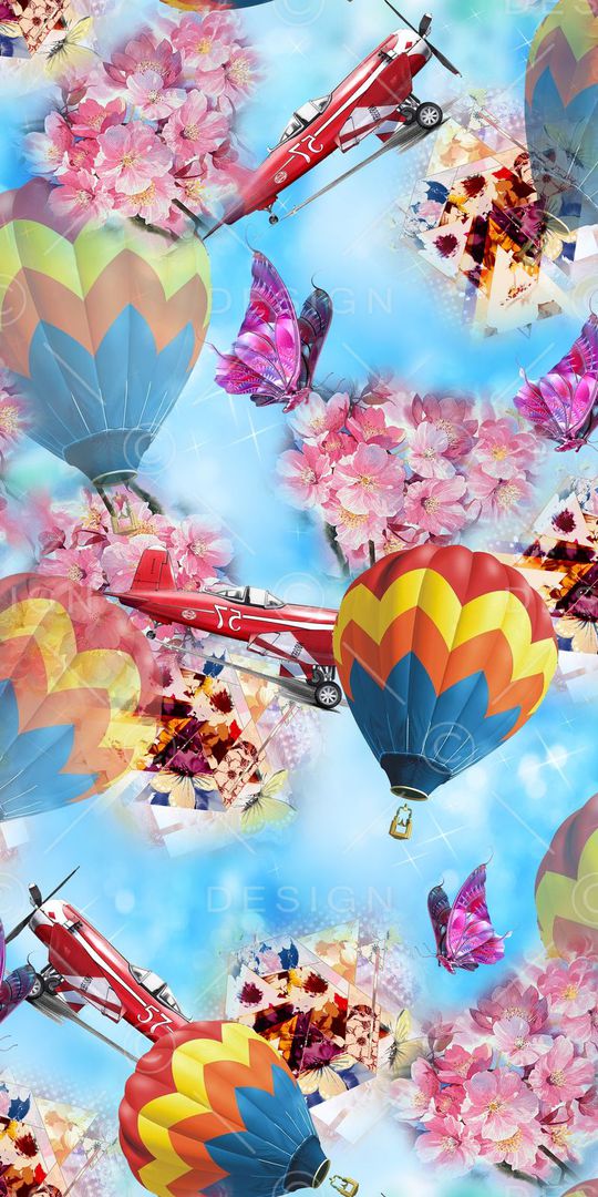 热气球印花华亿平台图片