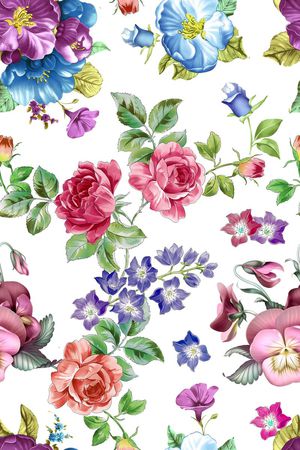 乱花印花华亿平台图片