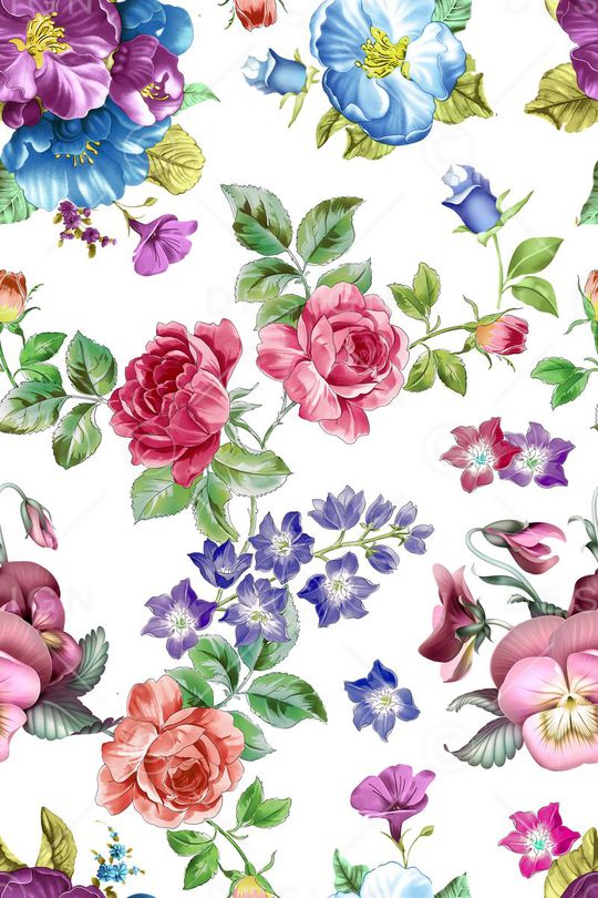 乱花印花华亿平台图片