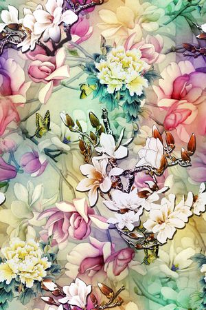 中国风印花华亿平台图片