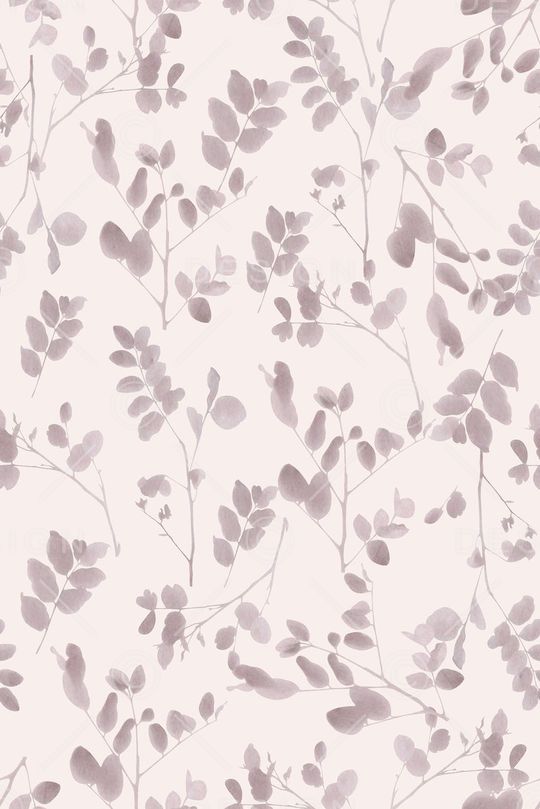 抽象手绘满版树叶印花华亿平台图片