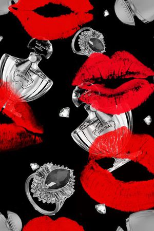 个性红唇印花华亿平台图片