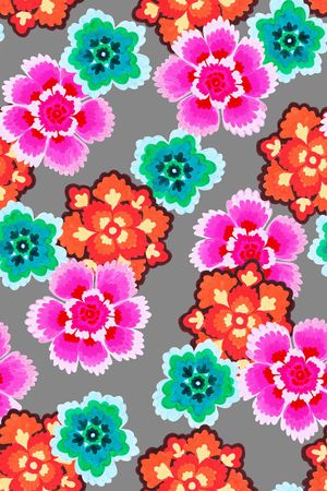 艺术花卉印花华亿平台图片