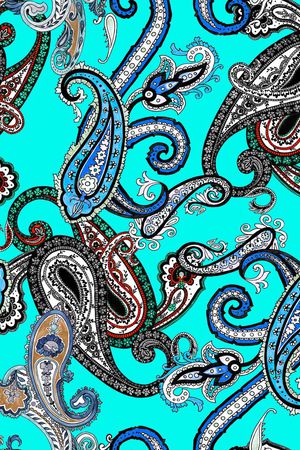 佩斯利印花华亿平台图片