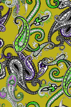 佩斯利印花华亿平台图片