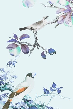 中国风印花华亿平台图片