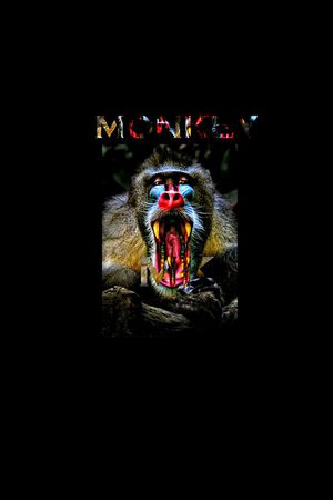 抽象手绘水彩油画猴子猩猩印花印花华亿平台图片