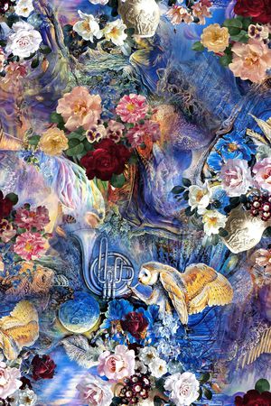 油画花卉印花华亿平台图片