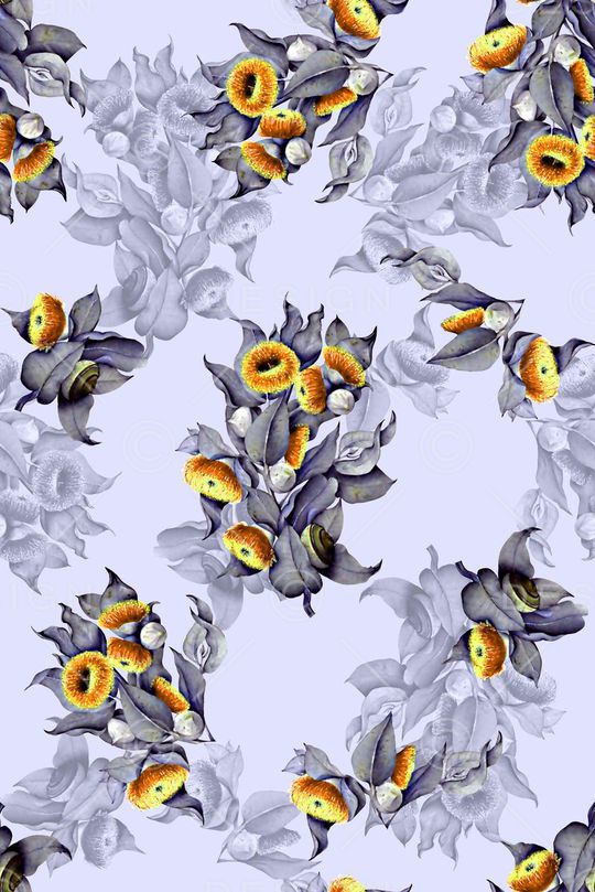 最新高清数码时尚花卉印花华亿平台图片