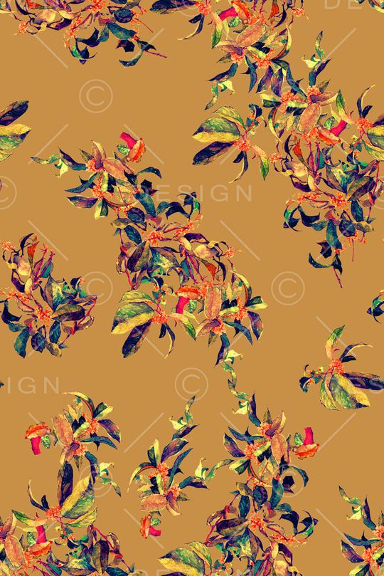 抽象手绘水彩中国风印花印花华亿平台图片