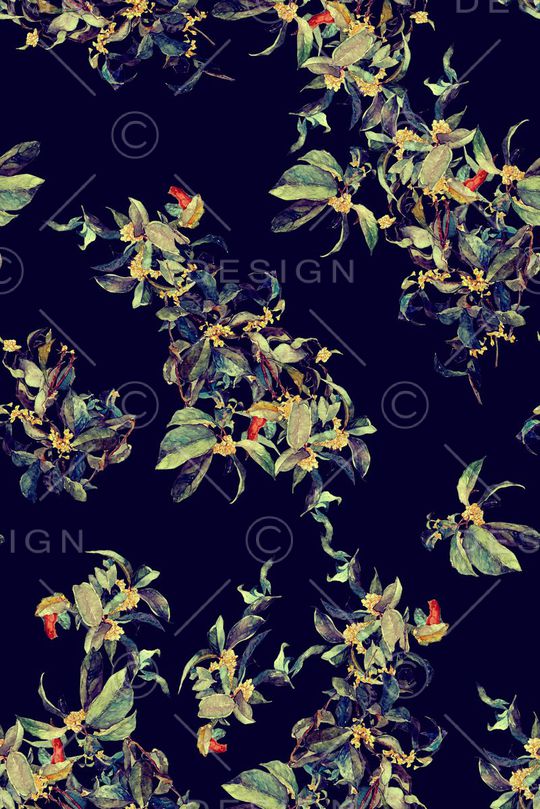 抽象手绘水彩中国风印花印花华亿平台图片