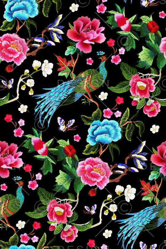 刺绣印花华亿平台图片