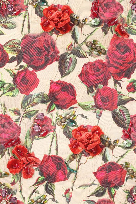 玫瑰花印花华亿平台图片