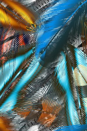 羽毛印花华亿平台图片